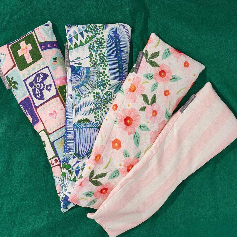 Annabel Trends Linen Heat Pillow - Meadow Blush image number 1